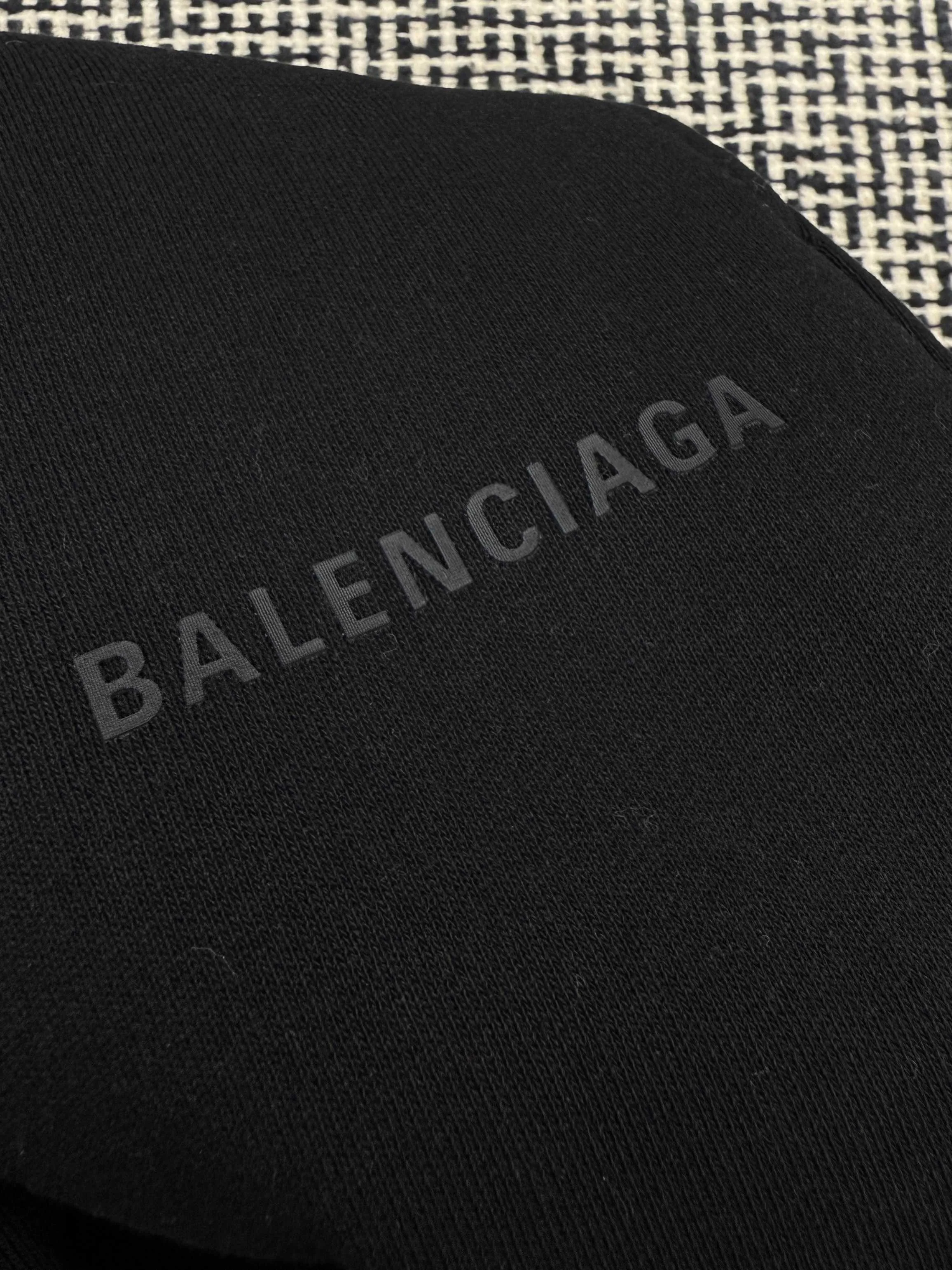Balenciaga Paris lettering silicone printed drawstring trousers XS/S/M/L
